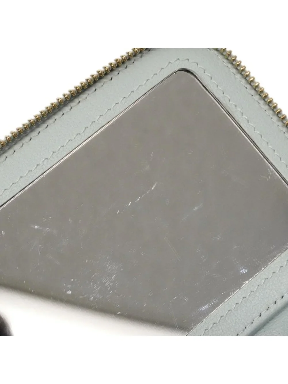 Chanel Vanity Bag Quilted Lambskin Sky Blue Champagne Gold 2-Way Bag
